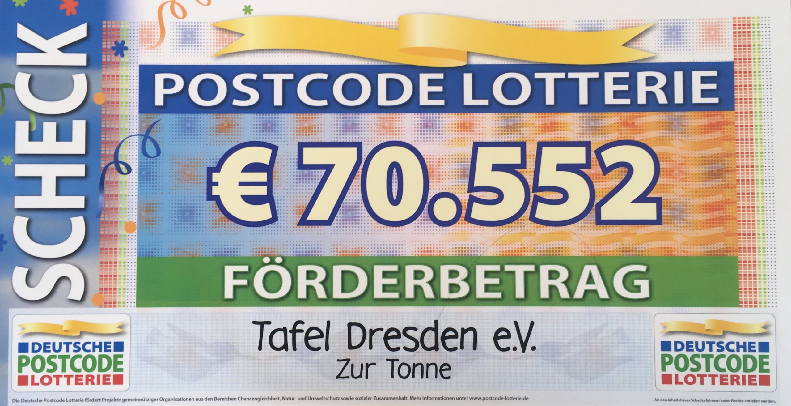 Deutsche Postcode Lotterie fördert Zur Tonne