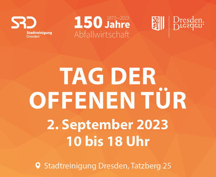 Am 02.09.2023 wird gefeiert – 150 Jahre Stadtreinigung Dresden